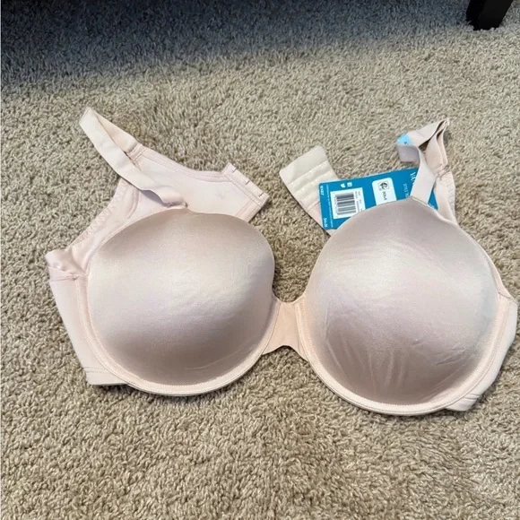 NWT Vanity Fair | Beauty Back Extended Side Back Smoother Quartz Pink Bra | 42C - Picture 2 of 9